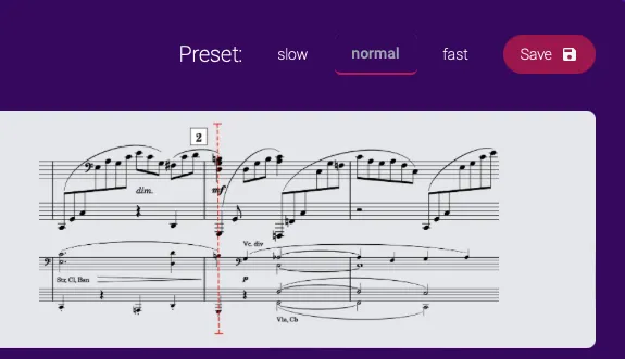 Presets in the Performance View